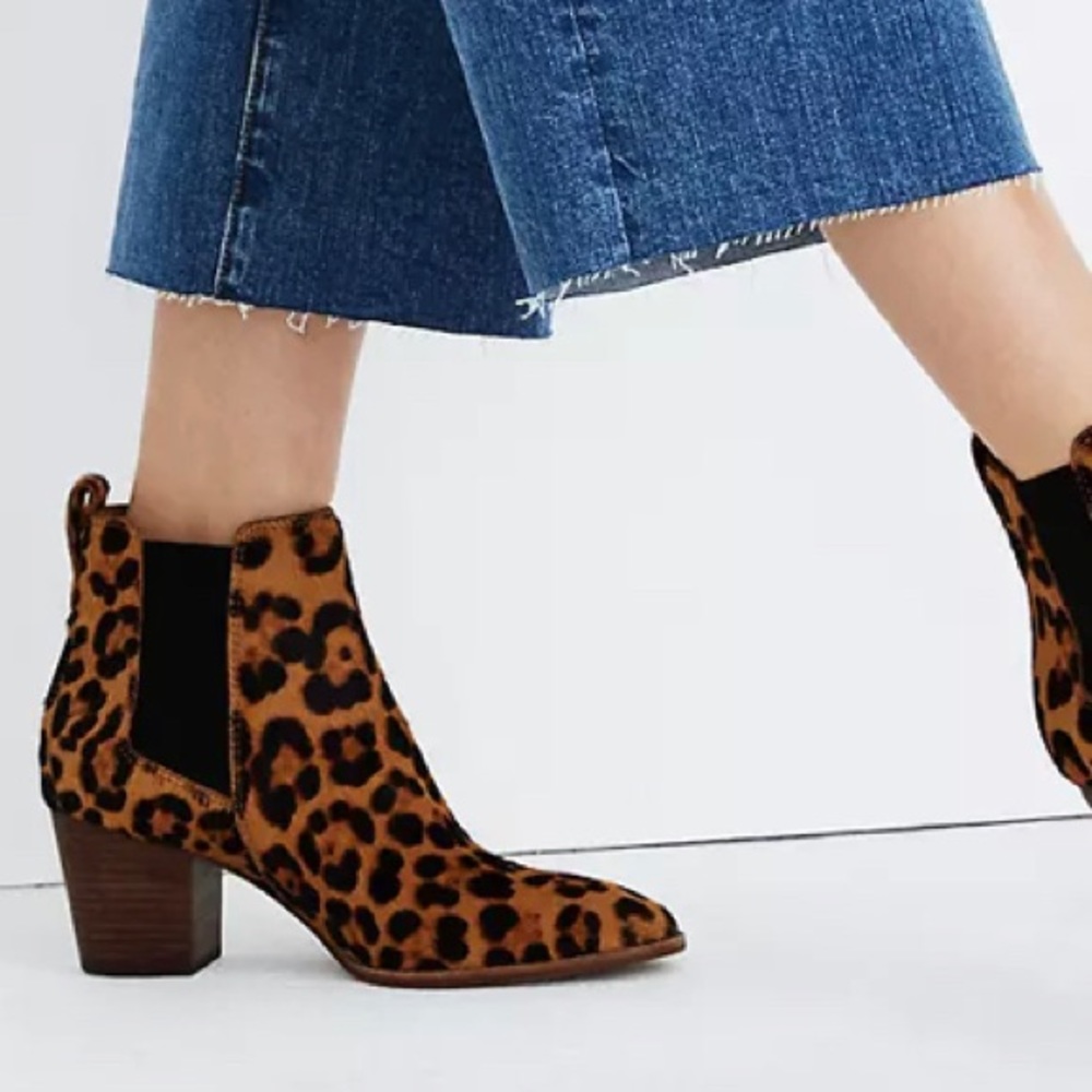 Madewell The Regan Boot, Leopard Calf Hair